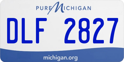 MI license plate DLF2827