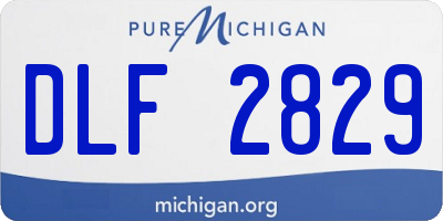 MI license plate DLF2829