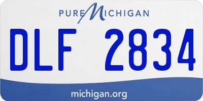MI license plate DLF2834