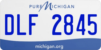 MI license plate DLF2845