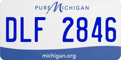 MI license plate DLF2846