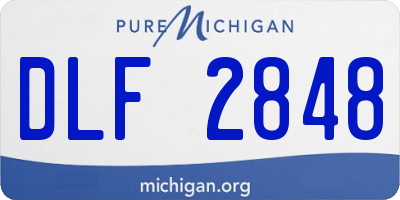 MI license plate DLF2848