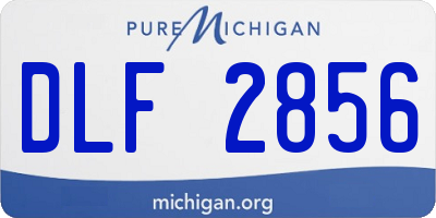 MI license plate DLF2856