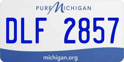 MI license plate DLF2857