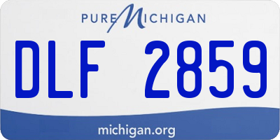 MI license plate DLF2859