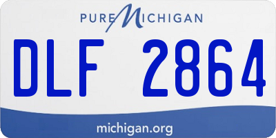 MI license plate DLF2864