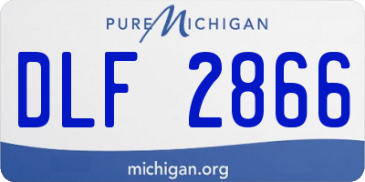 MI license plate DLF2866