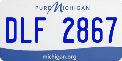 MI license plate DLF2867