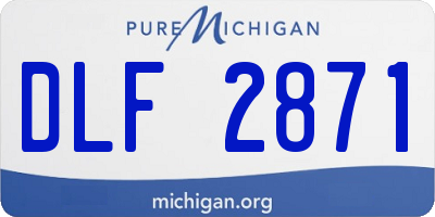 MI license plate DLF2871