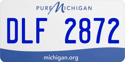 MI license plate DLF2872