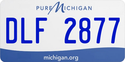 MI license plate DLF2877