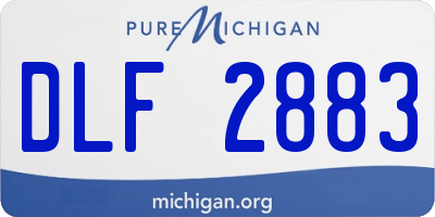 MI license plate DLF2883