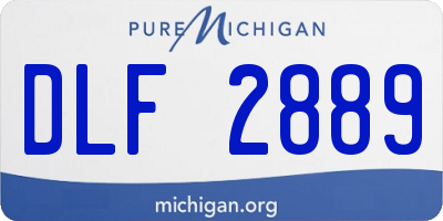 MI license plate DLF2889