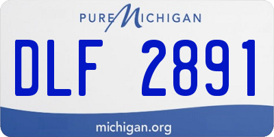 MI license plate DLF2891