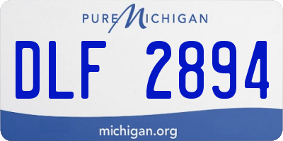 MI license plate DLF2894