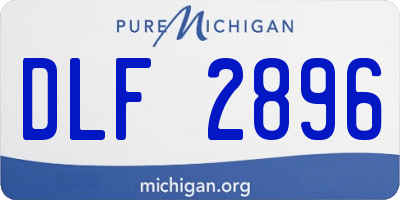 MI license plate DLF2896