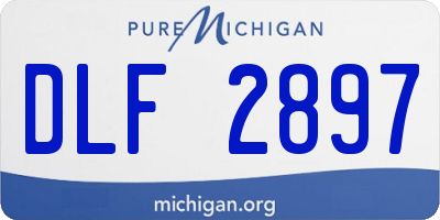 MI license plate DLF2897