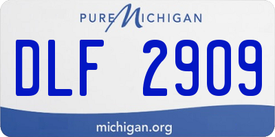 MI license plate DLF2909