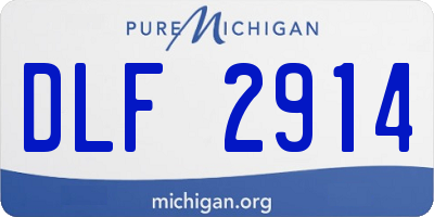 MI license plate DLF2914