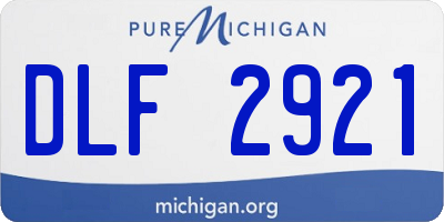 MI license plate DLF2921