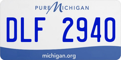 MI license plate DLF2940