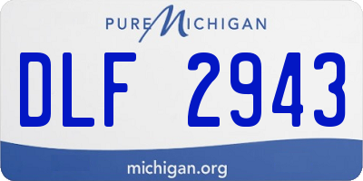 MI license plate DLF2943