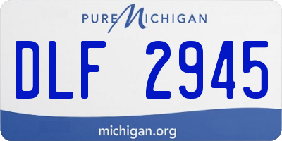 MI license plate DLF2945