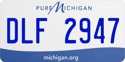 MI license plate DLF2947