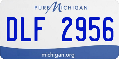 MI license plate DLF2956