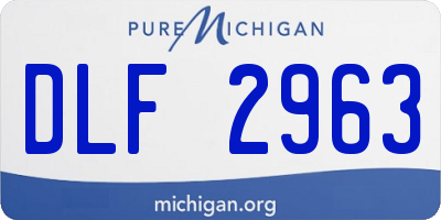 MI license plate DLF2963