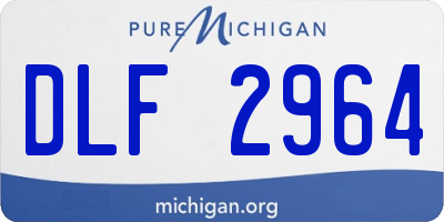 MI license plate DLF2964