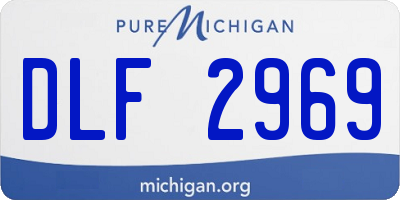 MI license plate DLF2969