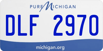 MI license plate DLF2970