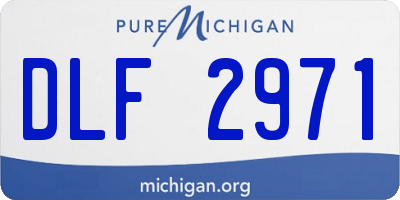 MI license plate DLF2971
