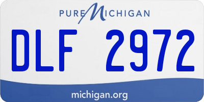 MI license plate DLF2972
