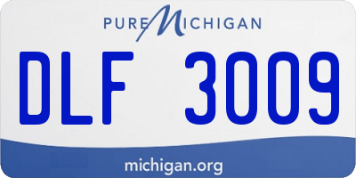 MI license plate DLF3009