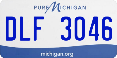 MI license plate DLF3046