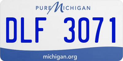 MI license plate DLF3071