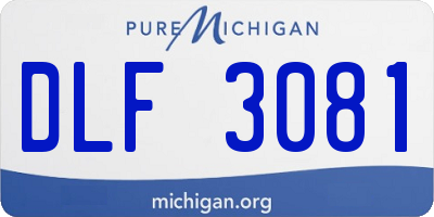 MI license plate DLF3081