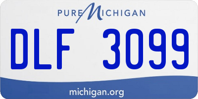 MI license plate DLF3099