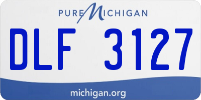 MI license plate DLF3127
