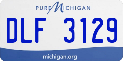 MI license plate DLF3129