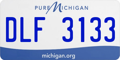 MI license plate DLF3133