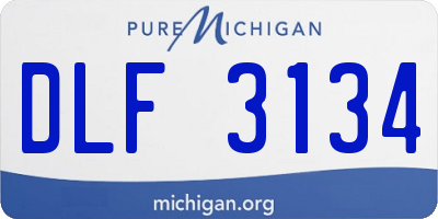 MI license plate DLF3134