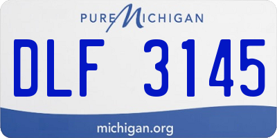 MI license plate DLF3145