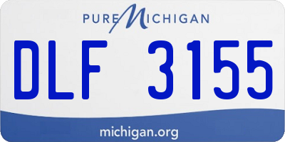 MI license plate DLF3155