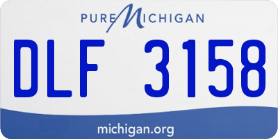 MI license plate DLF3158