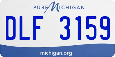MI license plate DLF3159