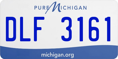 MI license plate DLF3161