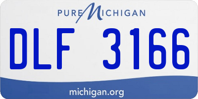 MI license plate DLF3166